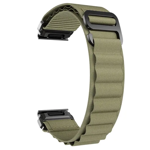 PROTEMIO Alpský ťah remienok QuickFit pre Garmin - šírka 22mm khaki zelený