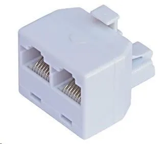 Rozdvojka RJ45, 1x8p8c/2x8p8c - telefónne