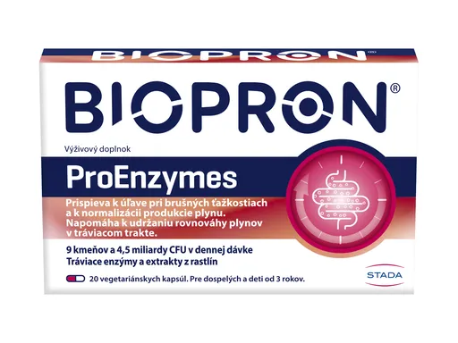 BIOPRON ProEnzymes 20 vegetariánskych kapsúl