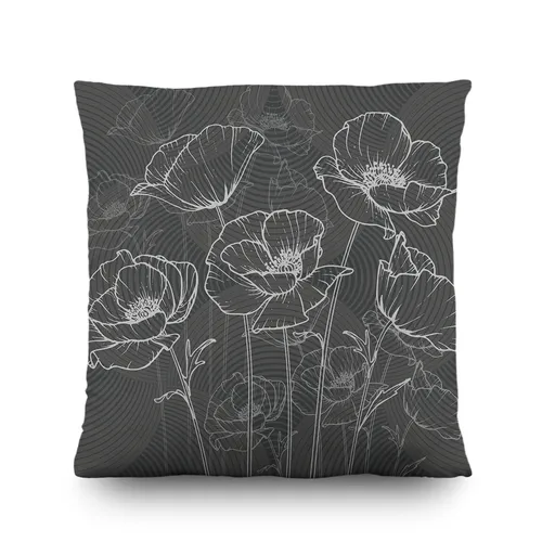 Vankúšik Sivé maky, 45 x 45 cm