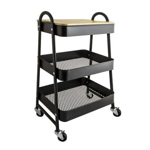 Polica na kolieskach AWD Interior čierna 1822 AWD02041822