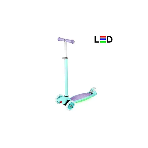 NILS Fun detská trojkolesová kolobežka HLB1310 s led fialová