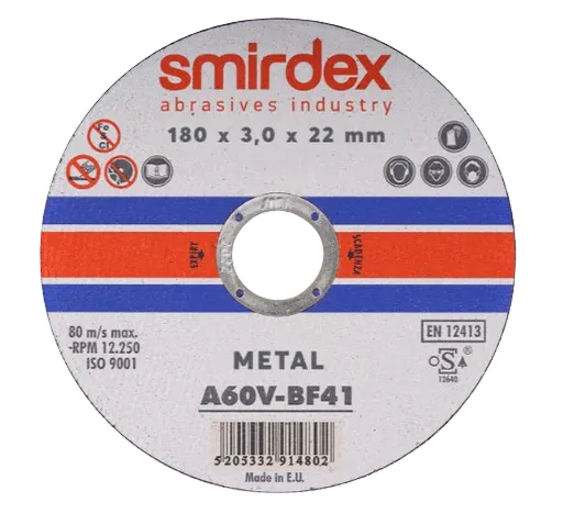 SMIRDEX 914 - Rezný disk INOX 180 x 1,6 x 22 mm