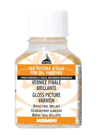 MAIMERI VERNICE FINALE - Lak na obrazy bezfarebný lesklý, 75 ml