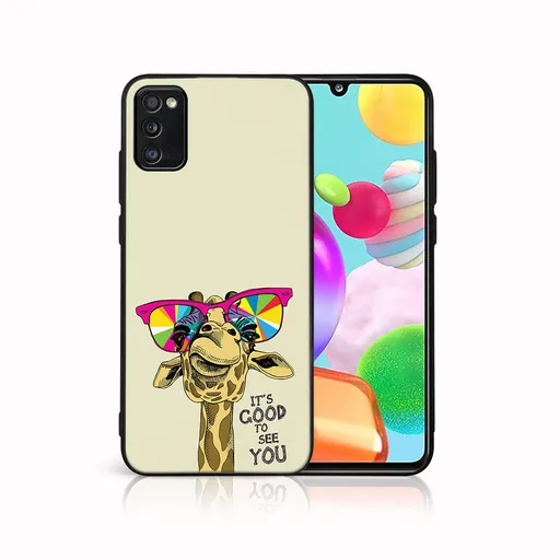 MY ART Ochranný obal pre Samsung Galaxy A41 GIRAFFE (180)