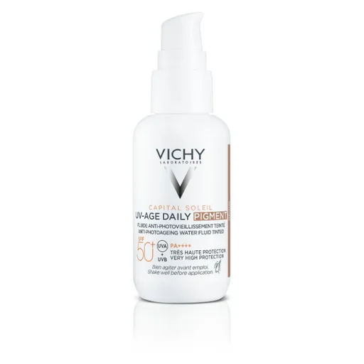 VICHY Capital Soleil UV-AGE Daily SPF50+ Tónovaný fluid Medium 40 ml
