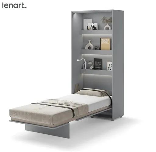 Dig-net nábytok Sklápacia posteľ Lenart BED CONCEPT BC-03 sivá | 90 x 200 cm