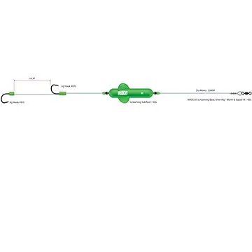MADCAT Screaming Basic River Rig „Worm & Squid M 40 g 160 cm (5706301566621)
