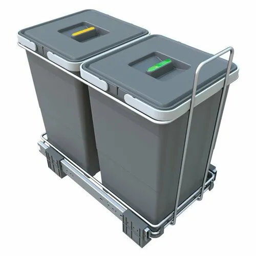 Elletipi Vstavaný odpadkový kôš ECOFIL, 12 + 12 l