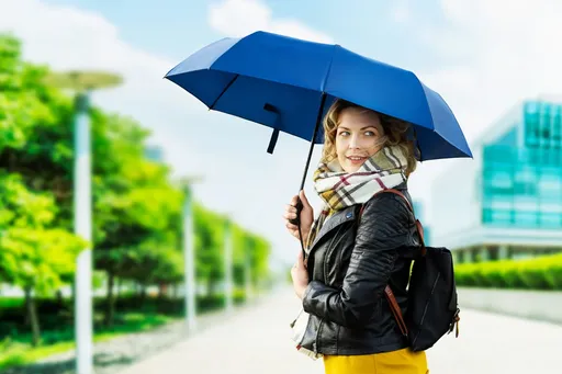 Vystreľovací skladací dáždnik