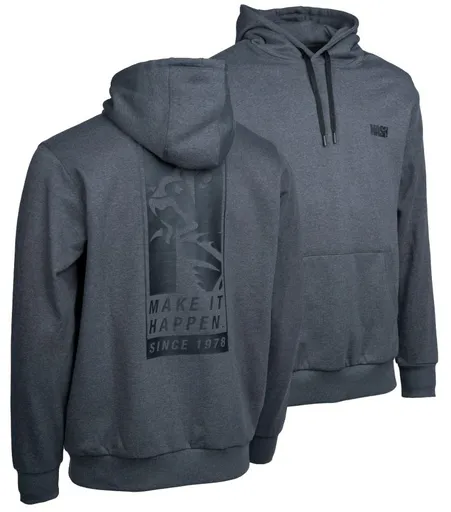 Nash mikina make it happen since 1978 hoody grey marl - l