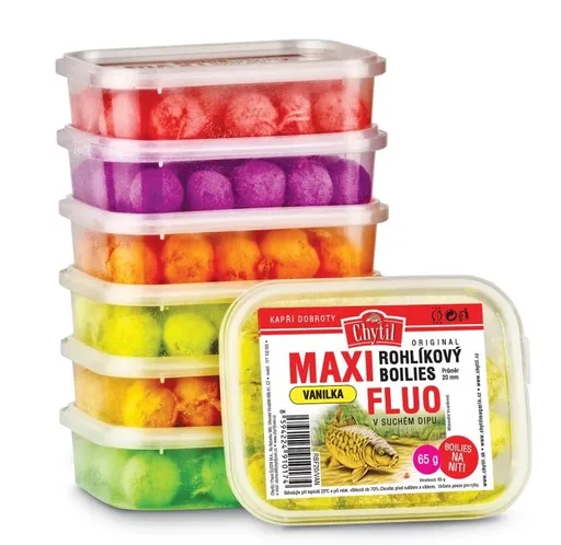 Chytil rohlíkové boilies maxi fluo 20 mm 65 g - cesnak