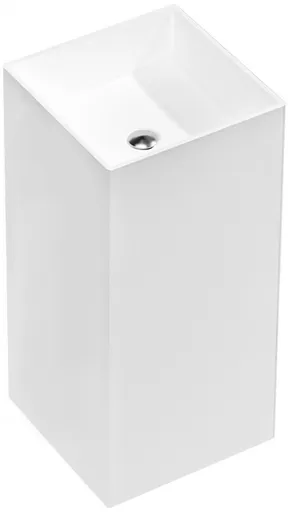 MEXEN - Xola-1 Voľne stojace umývadlo z liateho mramoru 40 x 40, biela mat 26594000