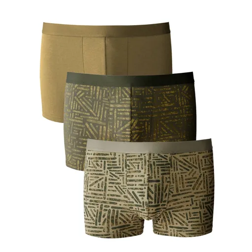 Súprava 3 boxeriek v jednofarebnej verzii a s potlačou