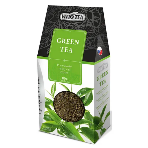 VITTO TEA Green tea pravý čínsky zelený čaj sypaný 80 g