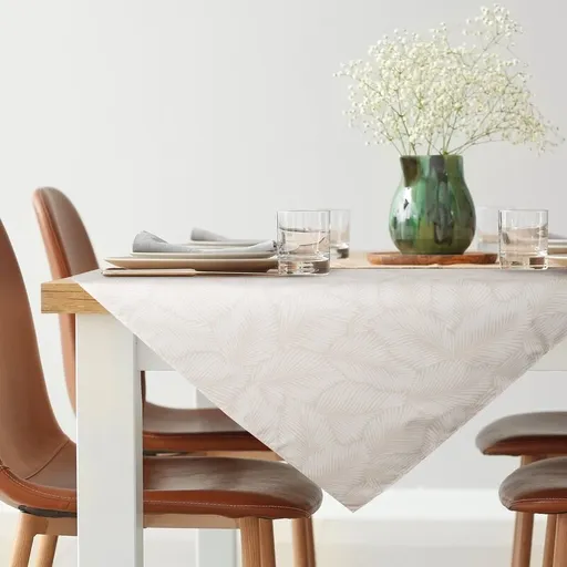 ArtFir Záhradný obrus GARDEN 11D | béžová/biela 85 x 85 cm