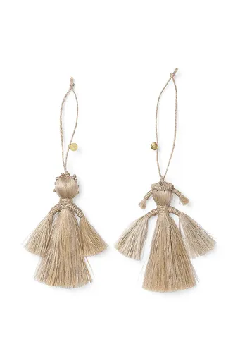 Závesná dekorácia ferm LIVING Wing Angels 2-pak