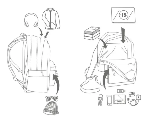Študentský batoh Nitro Urban Classic Reef Break