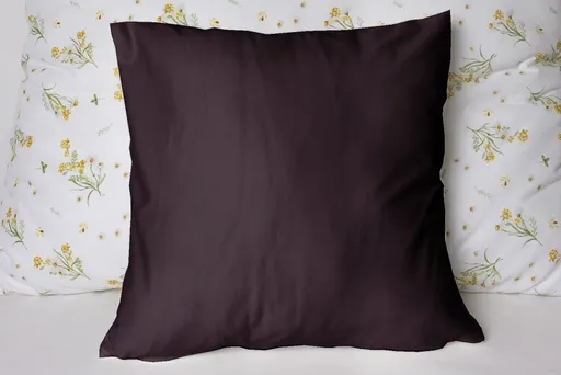 Polášek Jednofarebná obliečka na vankúš Jersey - Hnedofialová | 40 x 60 cm