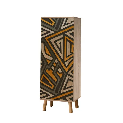 Skrinka na topánky Mega Sonoma Oak Triangle