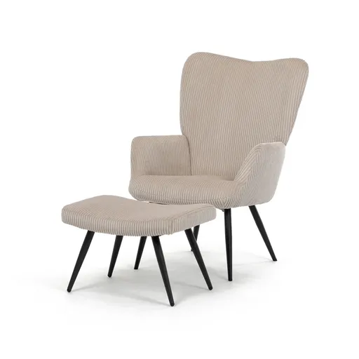 Relaxačné kreslo s podnožkou L7285 CRM6, krémováfarba