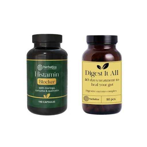 Herbatica Zvýhodnený set: Silné kombo na boj s histamínovou intoleranciou-Herbatica