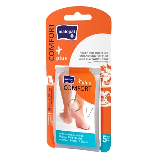 MATOPAT Comfort Plus hydrokoloidná náplasť L 42 x 68 mm 5 kusov