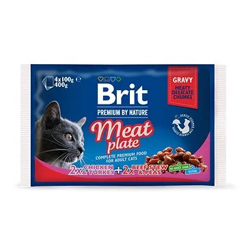 Brit Premium Cat Pouches Meat Plate 400 g (4× 100 g) (8595602506262)