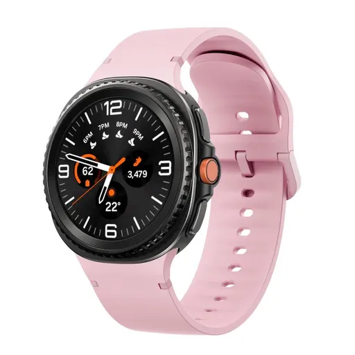 SILICONE Vymeniteľný remienok pre Samsung Galaxy Watch8 / Watch8 Classic svetloružový