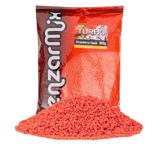 Benzar mix fluo turbo pelety 800 g 3 mm - jahoda-squid