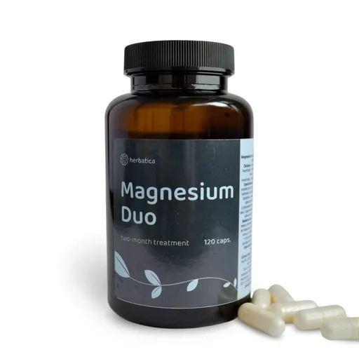 Magnesium DUO dvojmesačná kúra - 120 kapsúl - Herbatica