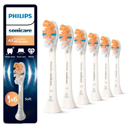 Philips Sonicare Premium All-in-One HX9096/87 náhradné hlavice na zubnú kefku White 6 ks