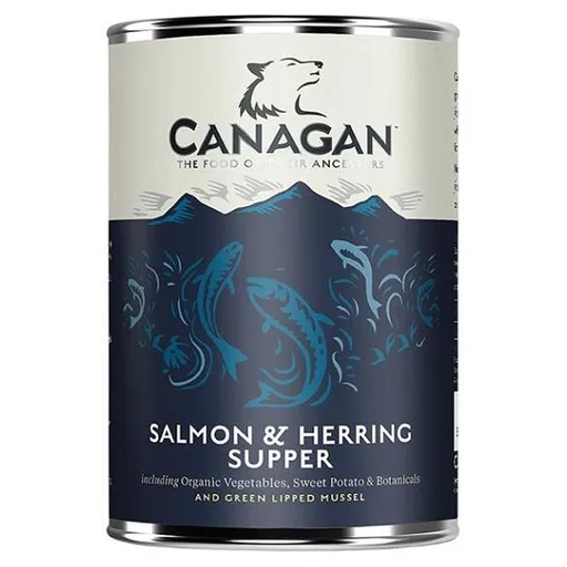 CANAGAN Salmon & herring supper konzerva pre psov 400 g