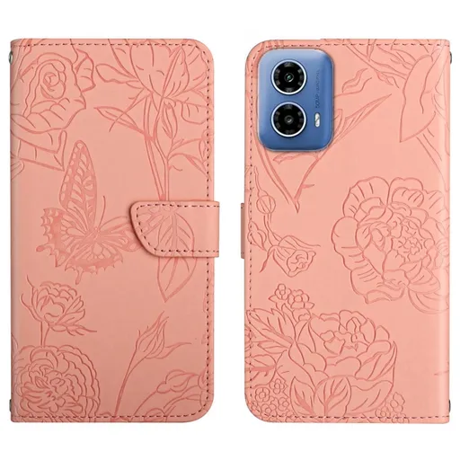 ART BLOSSOM Peňaženkový obal pre Motorola Moto G35 5G ružový