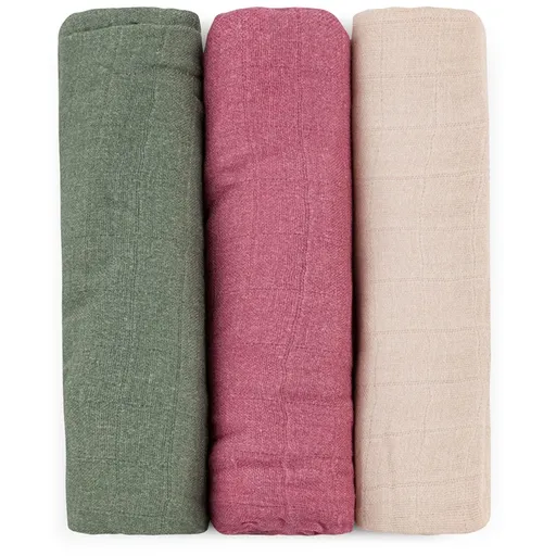 Petite&Mars Moussy látkové plienky Botanic Tones 68 x 68 cm 3 ks