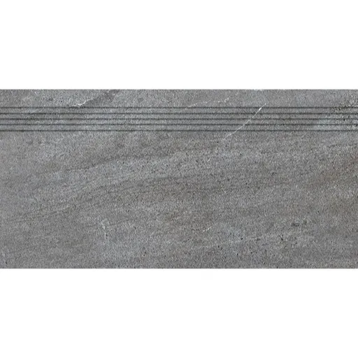 Schodovka Rako Quarzit tmavo sivá 30x60 cm mat DCPSE738.1