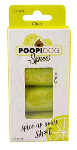 Duvo+ Sáčky na zber psích výkalov s vôňou citrusov 4 rolky