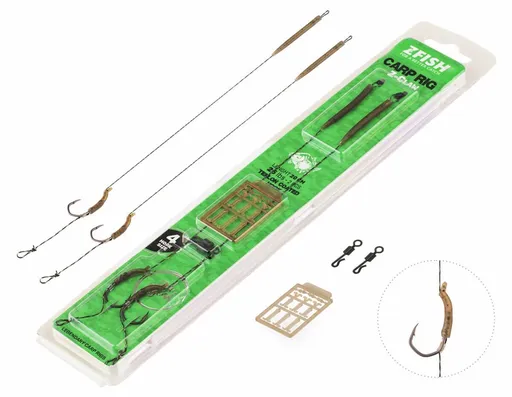Zfish náväzec z-claw carp rig 20 cm - veľkosť háčika 4