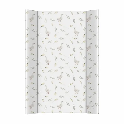 CEBA BABY Podložka prebaľovacia 2-hranná s pevnou doskou (50x70) Basic Goose