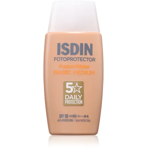 ISDIN Fotoprotector FusionWater Magic Medium SPF50 ľahký tónovací fluid SPF 50 50 ml