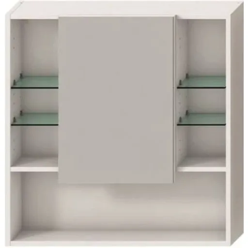Jika Lyra Plus zrkadlová skrinka 80x77,5 cm lamino biela h4532510383041 5325.1.038.304.1