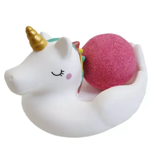 Bohemia Gifts Penivá bomba do vane s hračkou Jednorožec