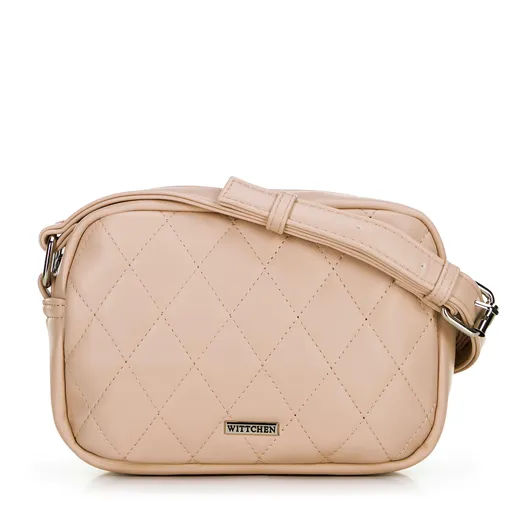 Dámska crossbody z imitácie kože béžová 100-4Y-230-9