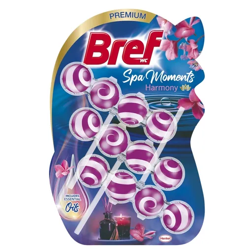 BREF Spa Moments Tuhý WC blok Harmony 3 x 50 g