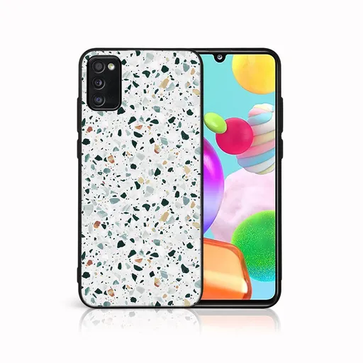 MY ART Ochranný obal pre Samsung Galaxy A41 GREY TERRAZZO (163)