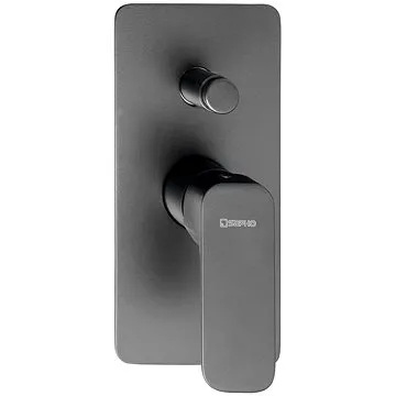 SAPHO SPY podomietková sprchová batéria, 2 výstupy, čierna mat PY42/15