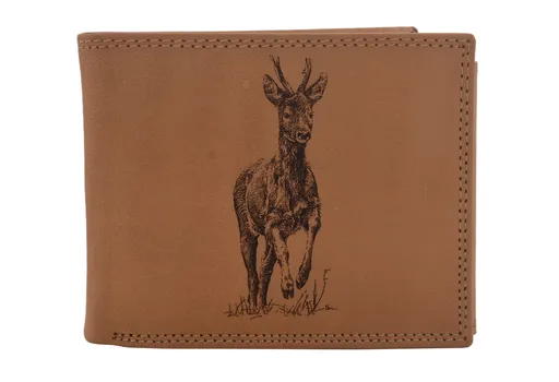 Pánska peňaženka MERCUCIO natural vzor 9 srnec 2911911