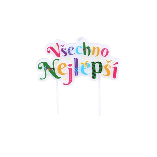 Tortová sviečka zapichovacia TORO všechno nejlepší