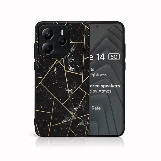 MY ART Ochranný kryt pre Xiaomi Redmi Note 14 5G POLYGONAL (150)