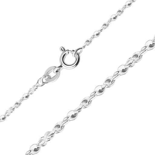 Retiazka zo striebra 925 - vlnité články v špirále, 1,5 mm